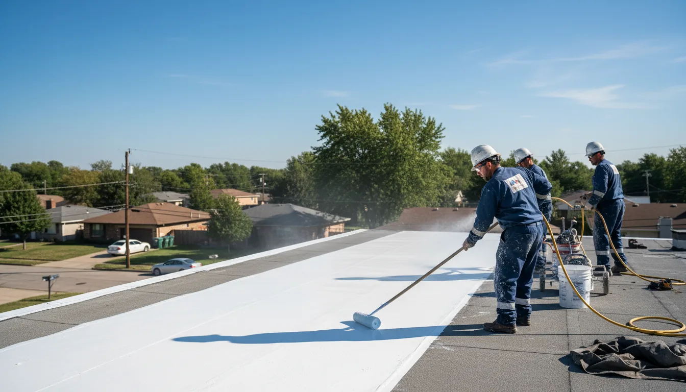 Commercial roof coating in Willow Springs, IL near me